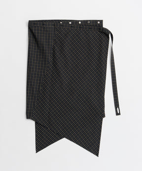 【26AUTUMN PRE-ORDER】Multi-Apron Oversized Check Shirt