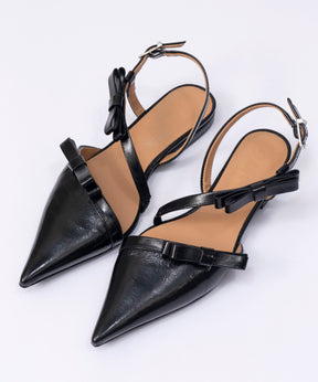 [Ganni] Multi Bow Pointy Out Ballerina