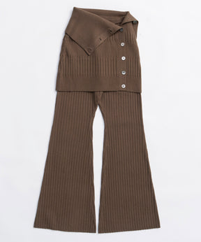 [25WINTER PRE-ORDER] Knit Skirt and Pants Set