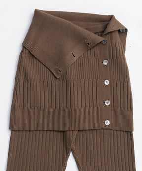 [25WINTER PRE-ORDER] Knit Skirt and Pants Set