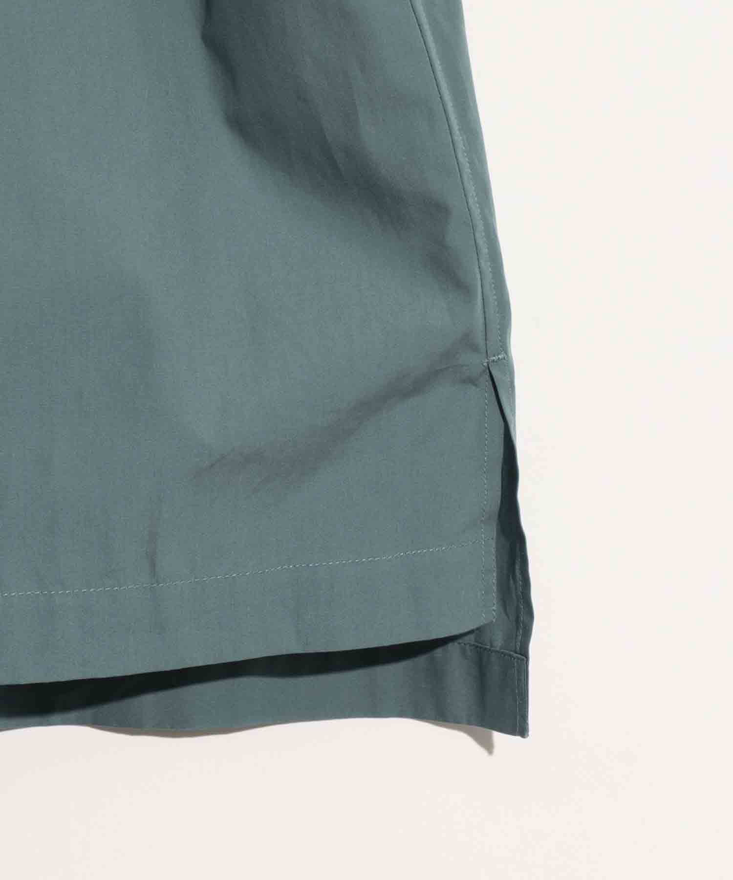 [Italian Dead Stock Fabric] Dress-Over Square Cut Shirt