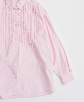 【26AUTUMN PRE-ORDER】Frill Oxford Overshirt