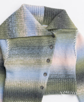 25WINTER preorder Asymmetry kasuri Knit Cardigan