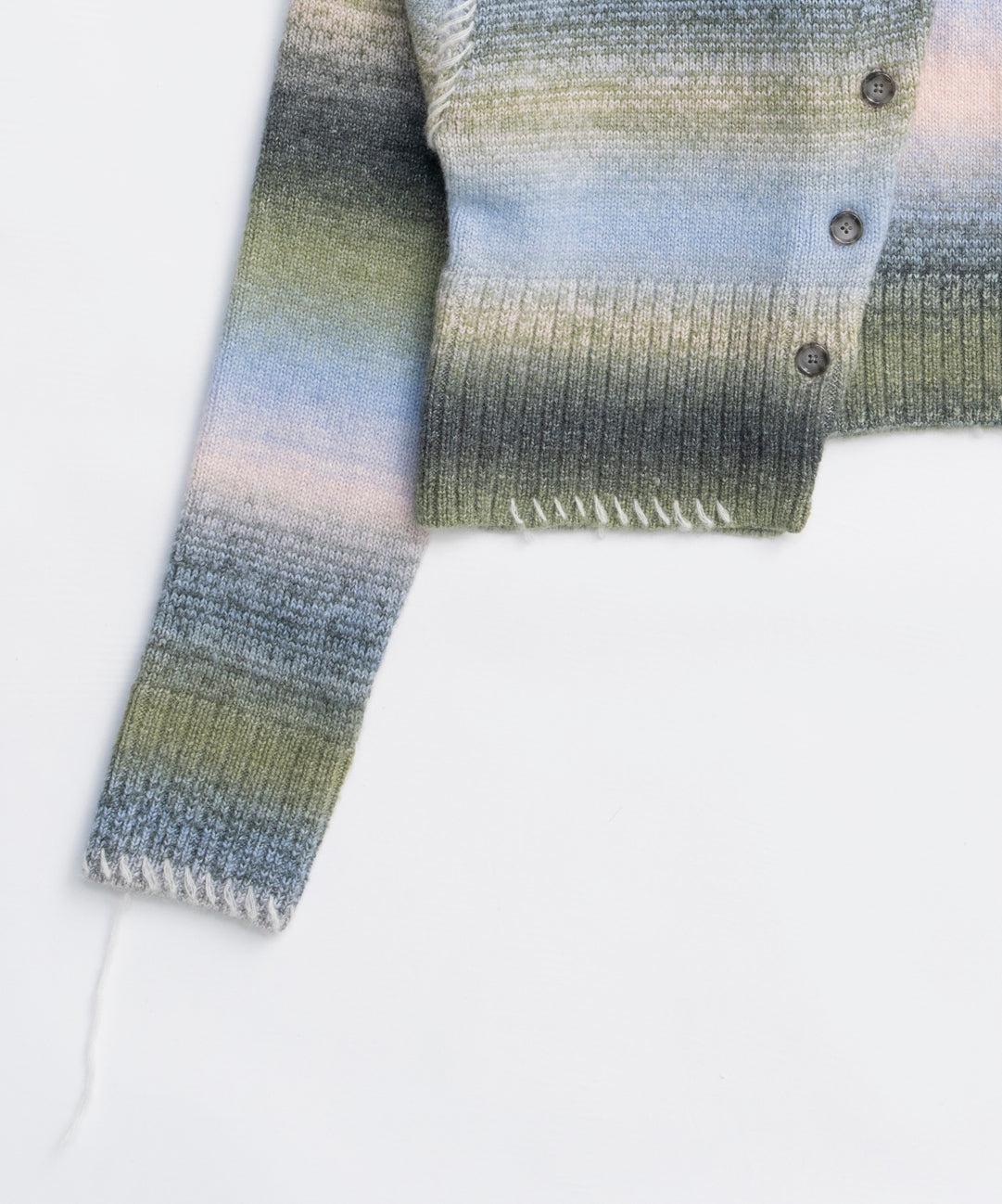 25WINTER preorder Asymmetry kasuri Knit Cardigan