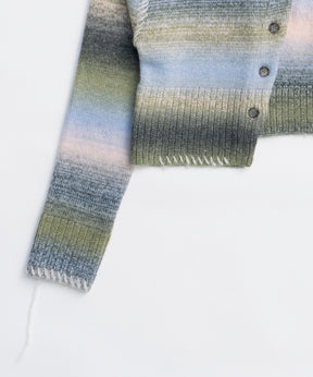 25WINTER preorder Asymmetry kasuri Knit Cardigan