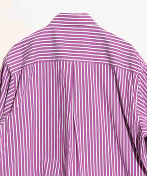 【Italian Dead Stock Fabric】Dress-Over Square Cut Shirt