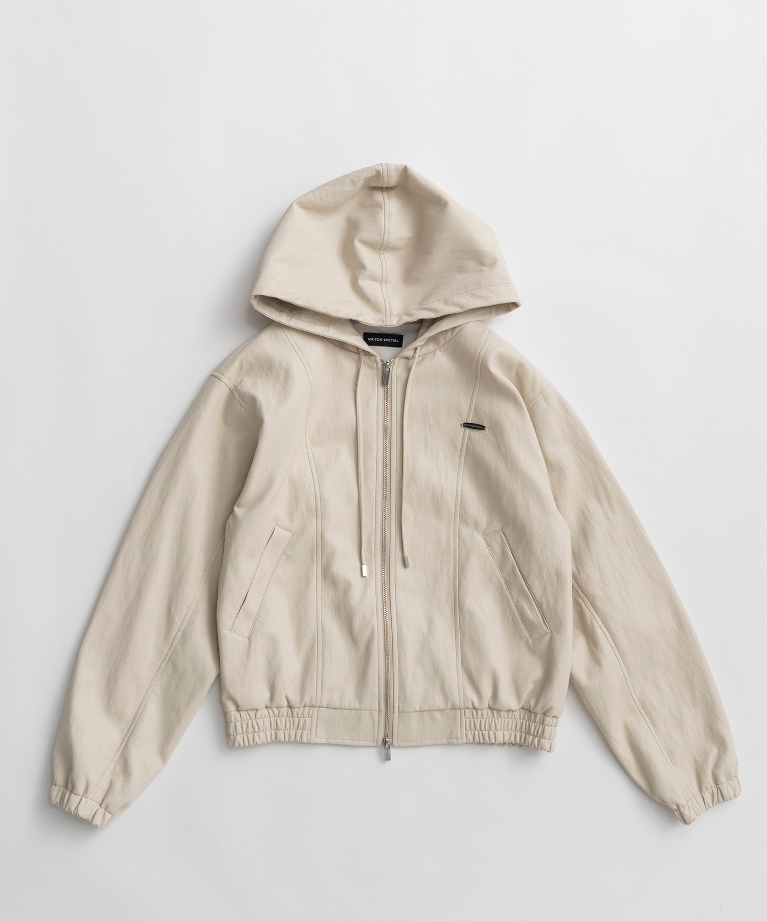 【26AUTUMN PRE-ORDER】Faux Leather Hoodie Parka