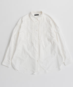 【26AUTUMN PRE-ORDER】Frill Oxford Overshirt