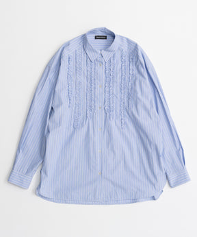 【26AUTUMN PRE-ORDER】Frill Oxford Overshirt