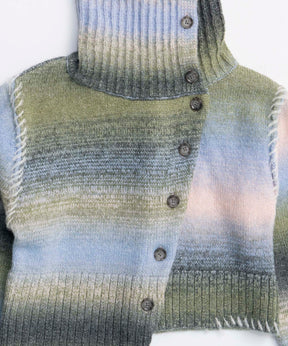 25WINTER preorder Asymmetry kasuri Knit Cardigan