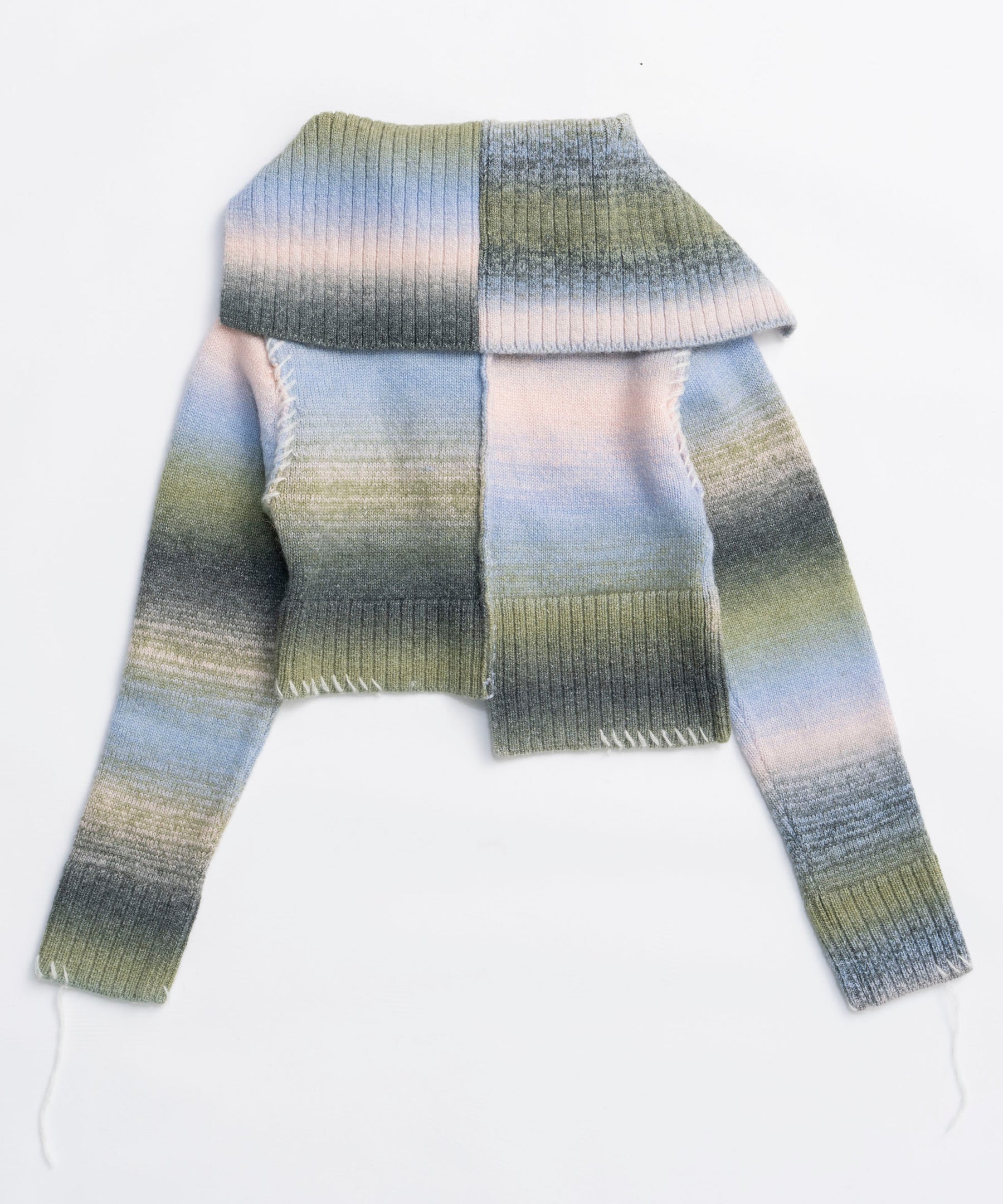 25WINTER preorder Asymmetry kasuri Knit Cardigan