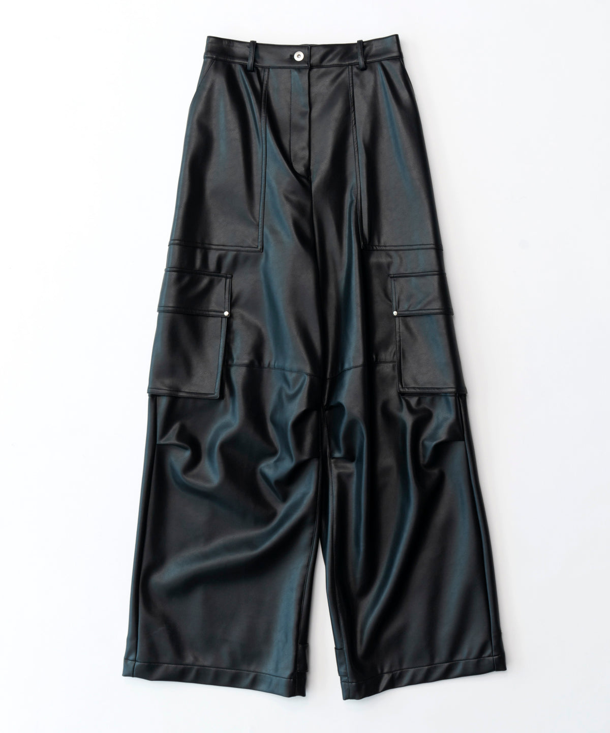 [SALE] Leather Cargo Pants