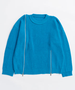 [25winter 선주문] 긴 지퍼 니트 풀오버