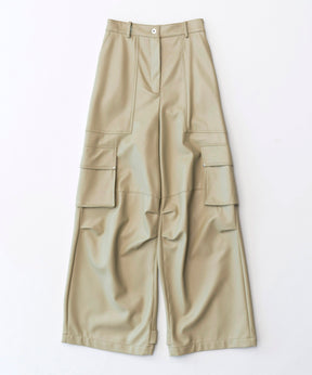 [SALE] Leather Cargo Pants