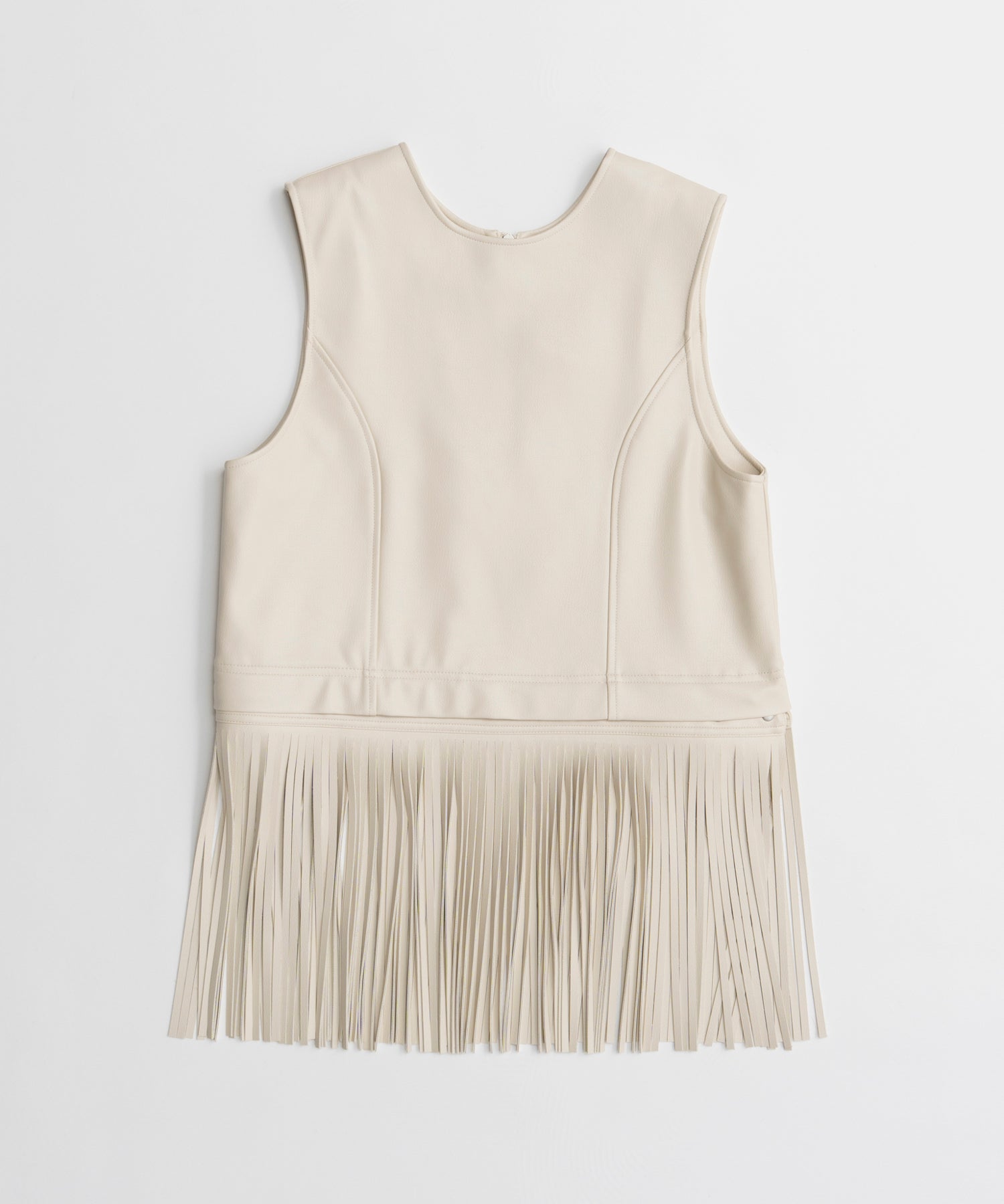 【26AUTUMN PRE-ORDER】Multi-Fringe Vegan Leather Vest