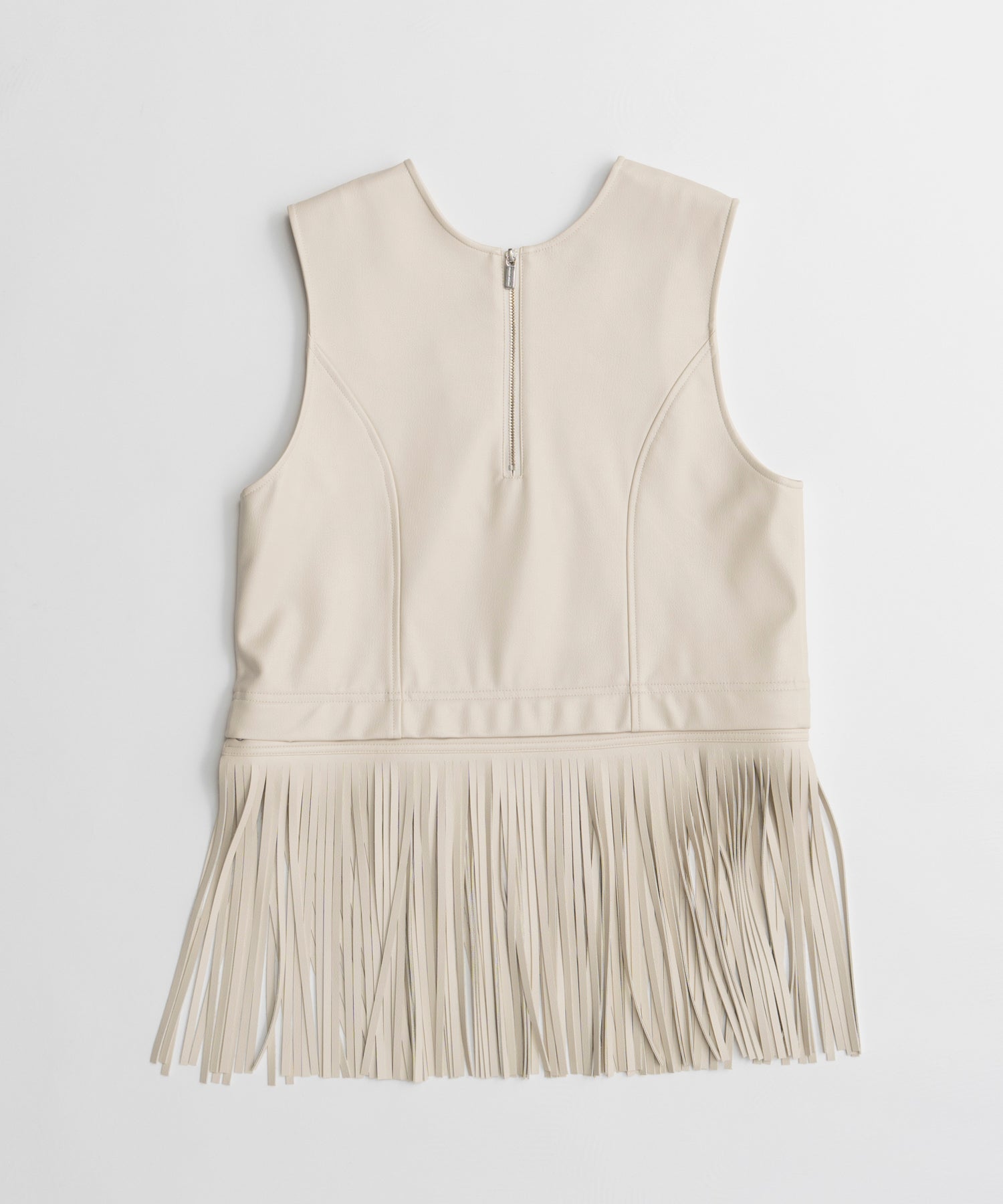 【26AUTUMN PRE-ORDER】Multi-Fringe Vegan Leather Vest