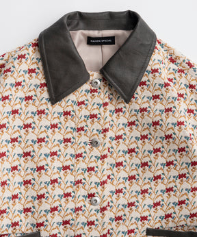 【26AUTUMN PRE-ORDER】Flower Jacquard Utility Jacket