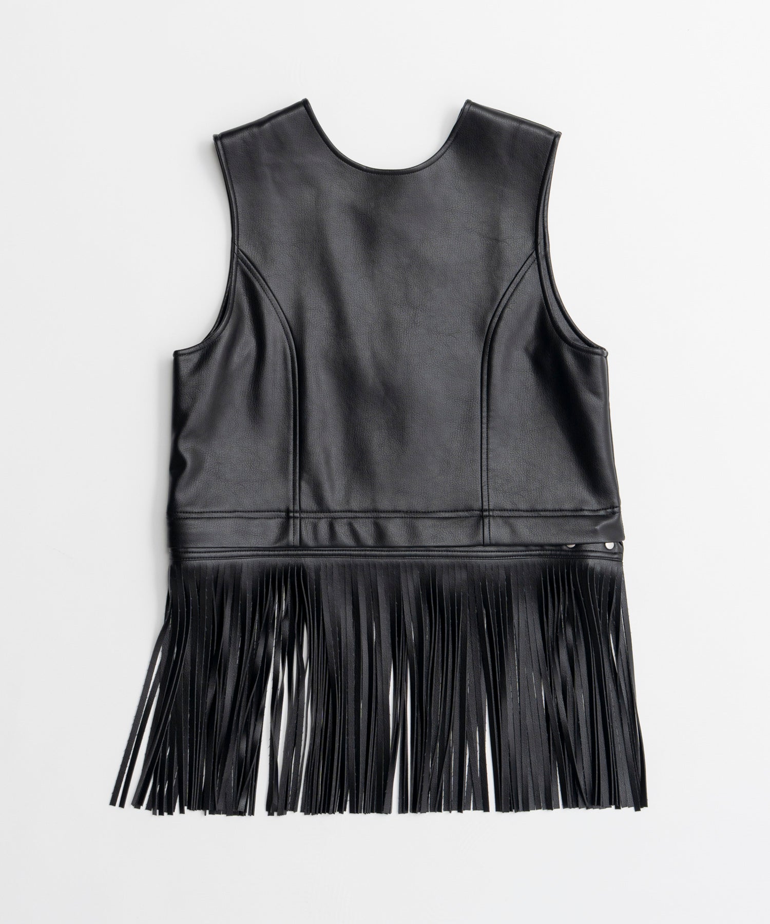 【26AUTUMN PRE-ORDER】Multi-Fringe Vegan Leather Vest