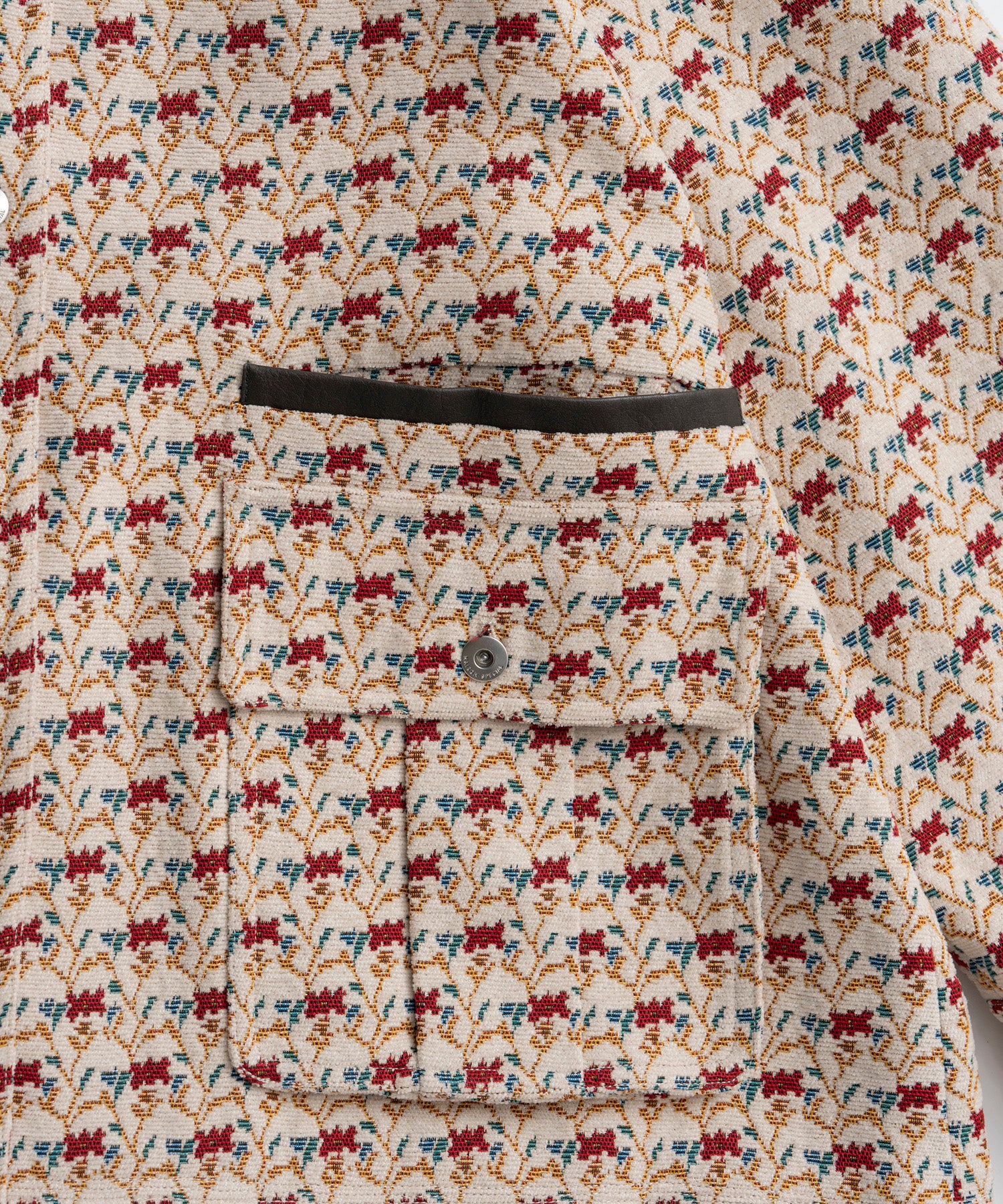 【26AUTUMN PRE-ORDER】Flower Jacquard Utility Jacket