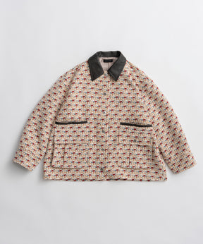 【26AUTUMN PRE-ORDER】Flower Jacquard Utility Jacket