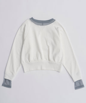 【25AUTUMN PRE-ORDER】Sheer Neck Sweatshirt