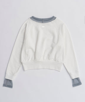 【25AUTUMN PRE-ORDER】Sheer Neck Sweatshirt