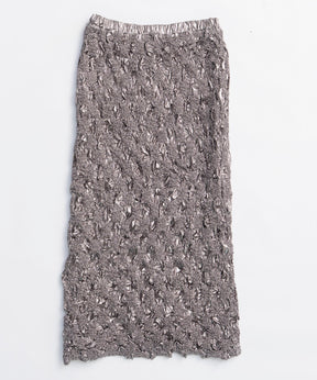 【25WINTER PRE-ORDER】Metallic Shirring Skirt
