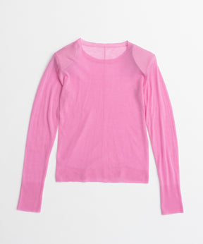 【26AUTUMN PRE-ORDER】Shoulder Pad Sheer Knit Top
