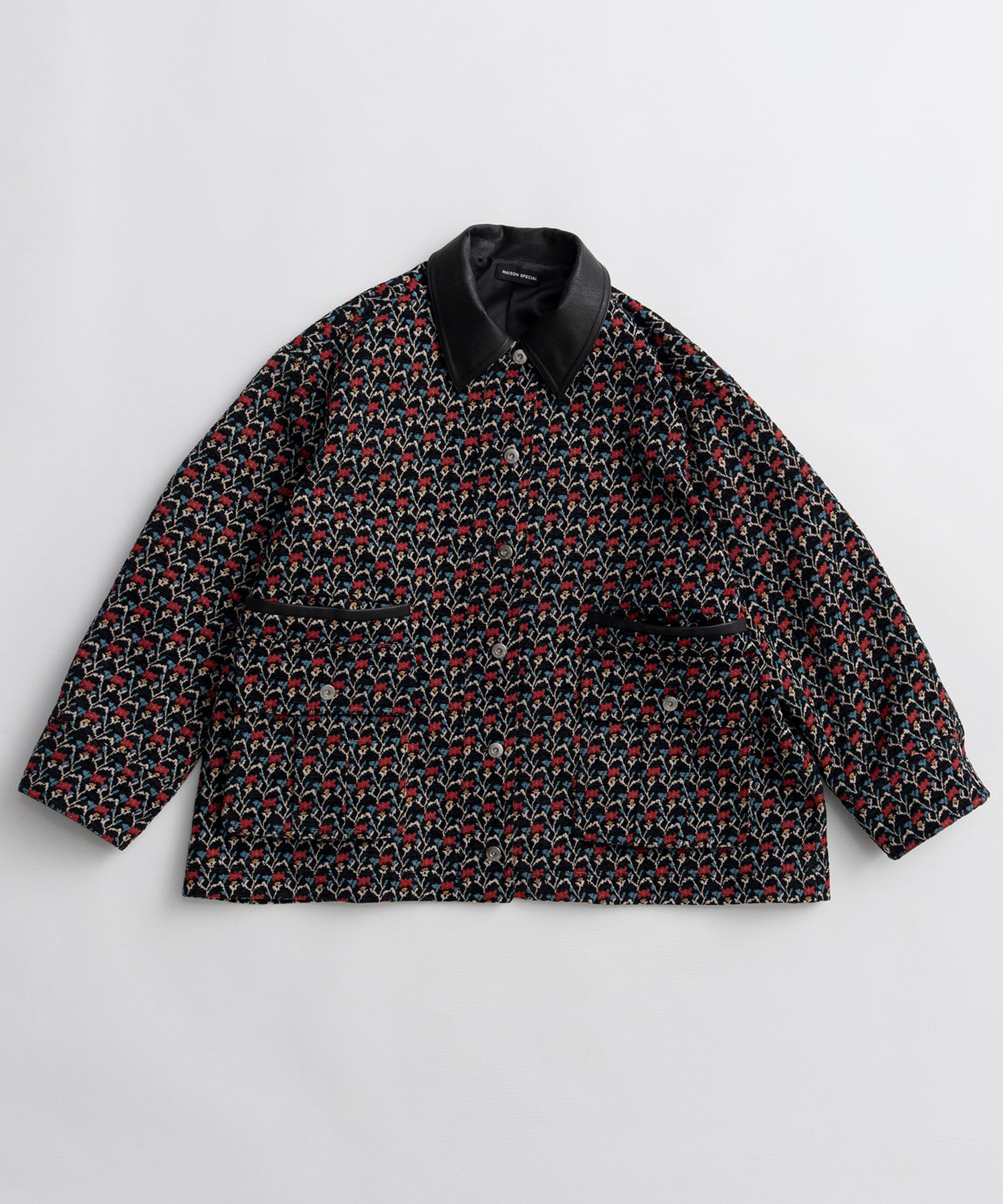【26AUTUMN PRE-ORDER】Flower Jacquard Utility Jacket