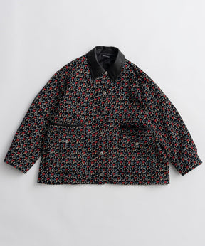【26AUTUMN PRE-ORDER】Flower Jacquard Utility Jacket