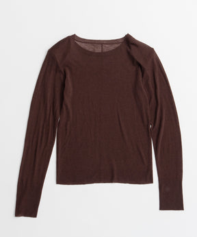 【26AUTUMN PRE-ORDER】Shoulder Pad Sheer Knit Top