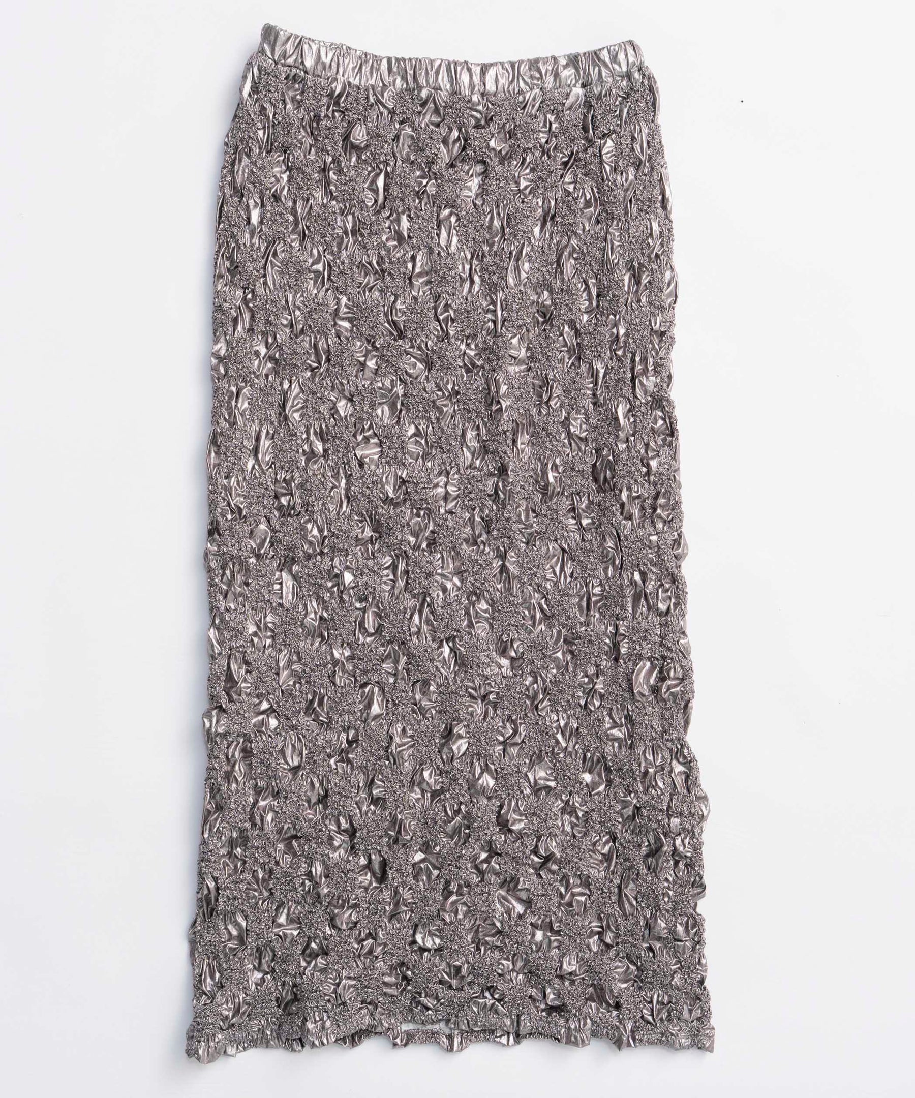 【25WINTER PRE-ORDER】Metallic Shirring Skirt