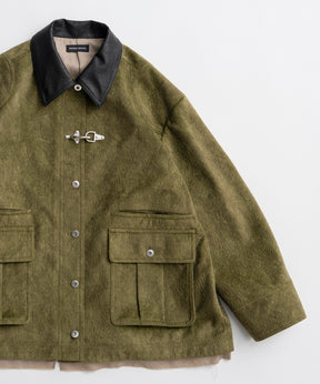 【26AUTUMN PRE-ORDER】Haircalf-Like Utility Jacket