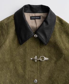 【26AUTUMN PRE-ORDER】Haircalf-Like Utility Jacket