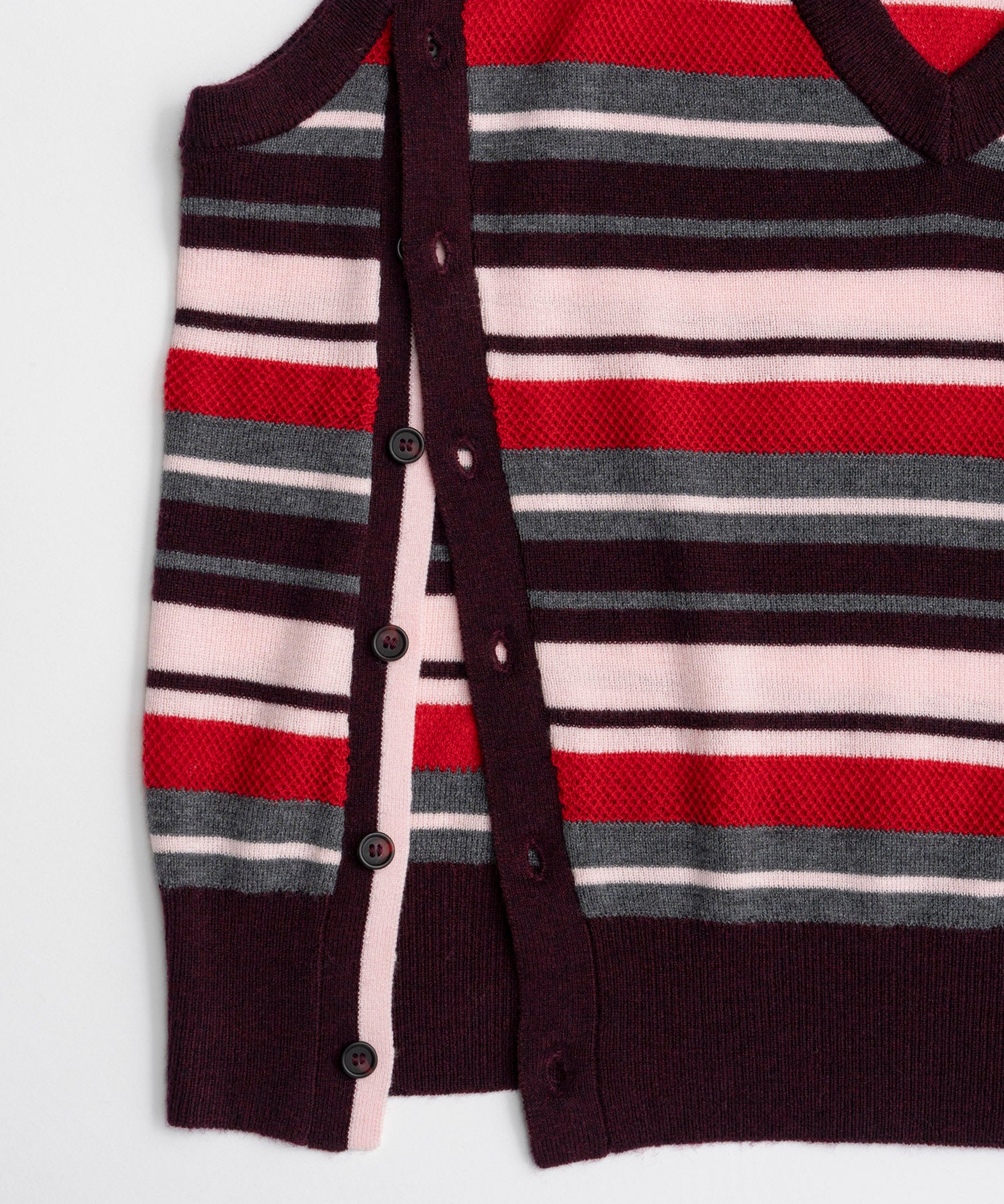 【26AUTUMN PRE-ORDER】Multi-Border Knit Vest