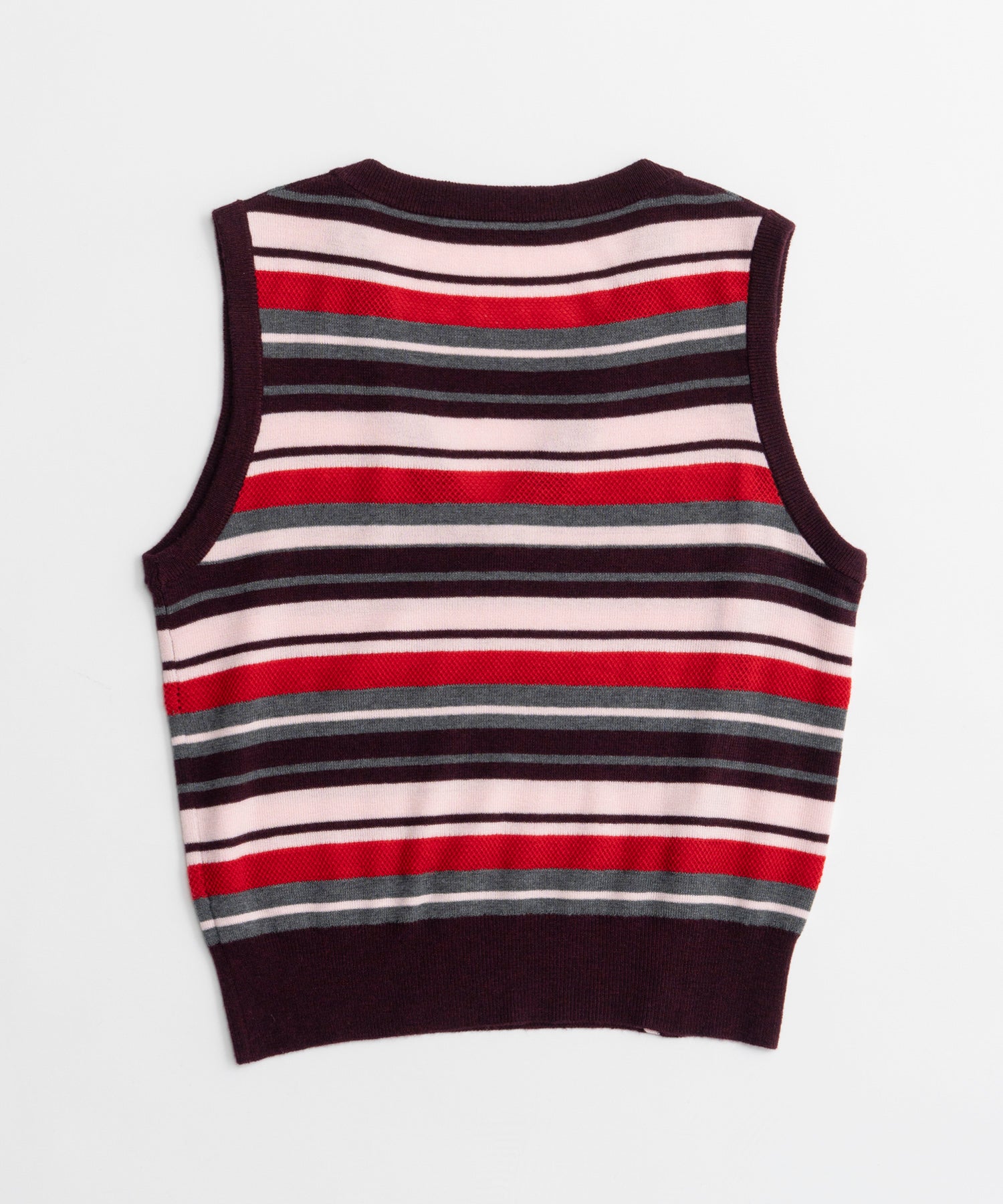 【26AUTUMN PRE-ORDER】Multi-Border Knit Vest
