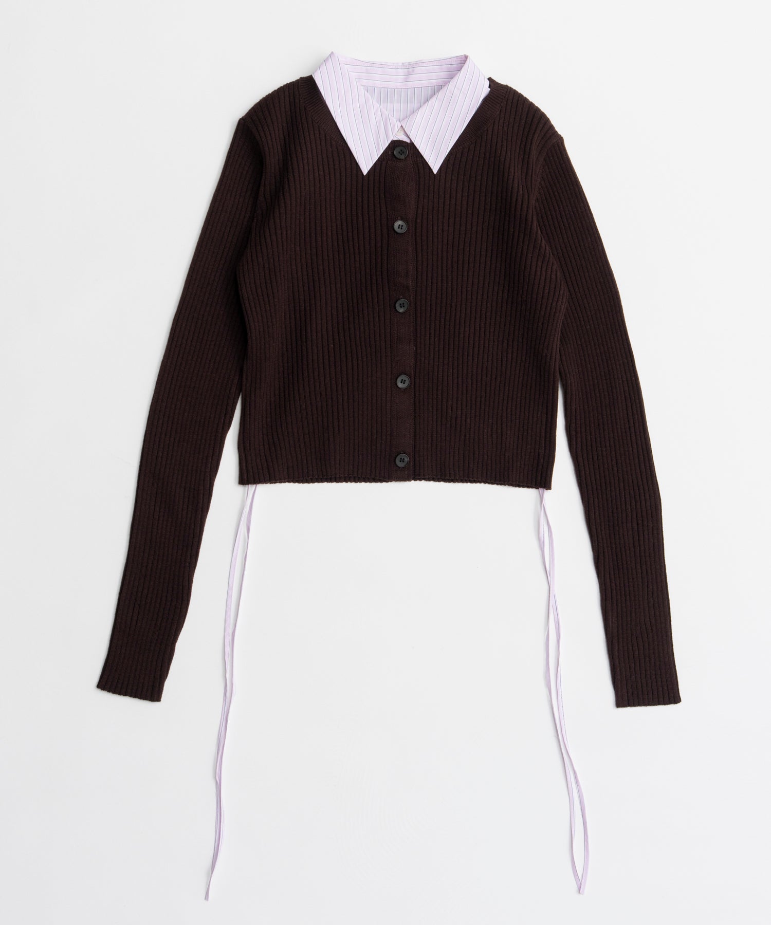 【26AUTUMN PRE-ORDER】Layered Shirt Knit