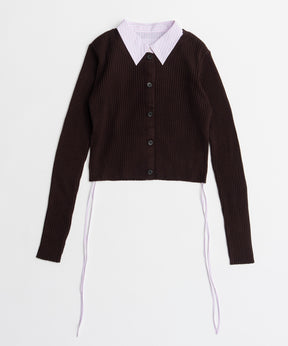 【26AUTUMN PRE-ORDER】Layered Shirt Knit