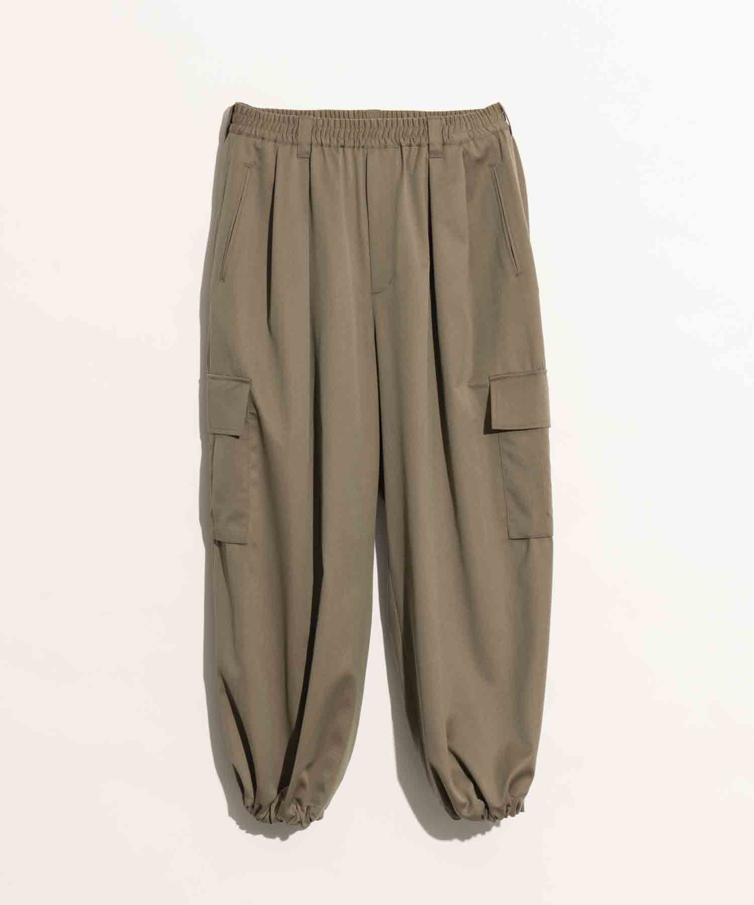Prime-Wide Wool Chambray Cargo Pants