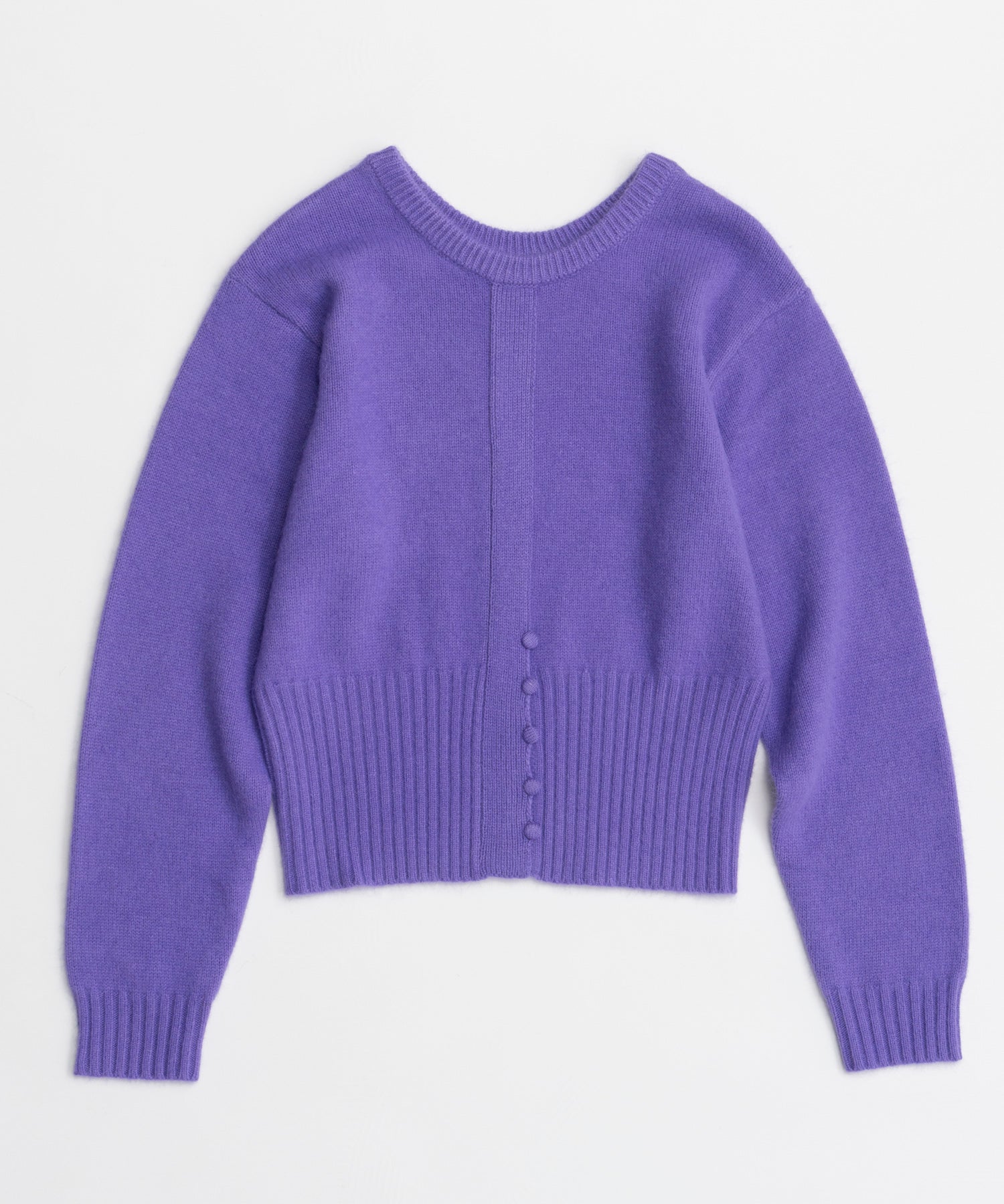 【26AUTUMN PRE-ORDER】Raccoon Blend 2-Way Front Button Pullover