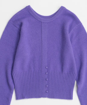 【26AUTUMN PRE-ORDER】Raccoon Blend 2-Way Front Button Pullover