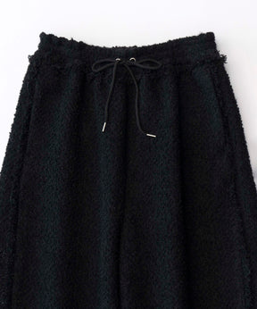 Fringe Tweed Easy Pants