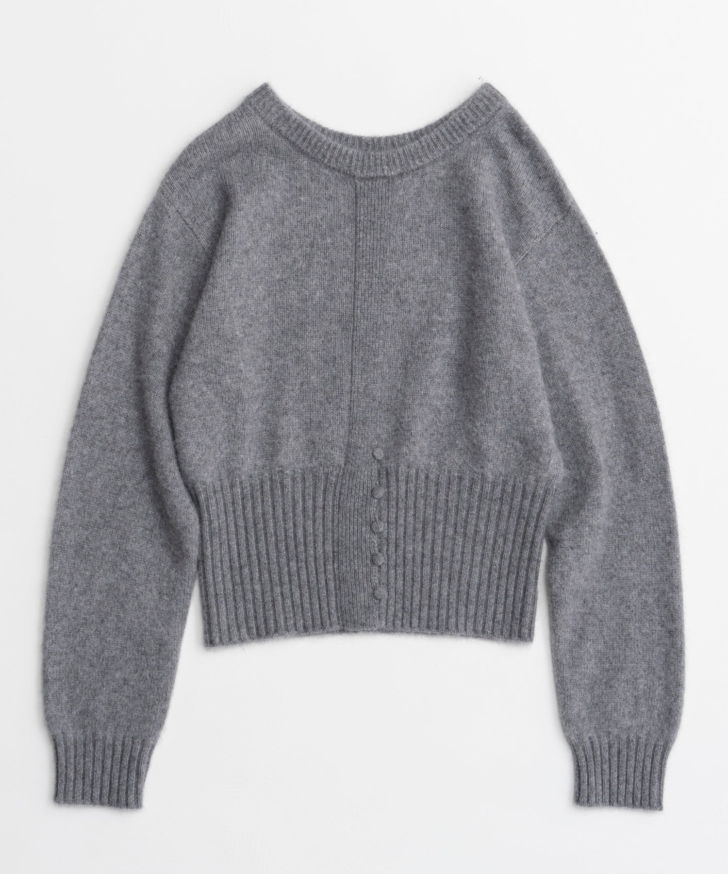 【26AUTUMN PRE-ORDER】Raccoon Blend 2-Way Front Button Pullover