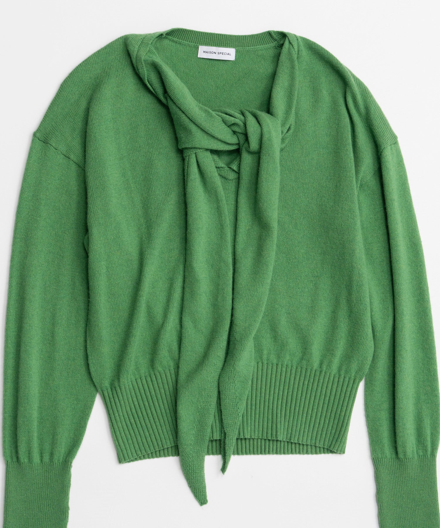 【26AUTUMN PRE-ORDER】Scarf Knit Top