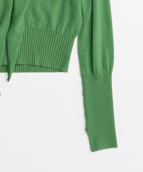 【26AUTUMN PRE-ORDER】Scarf Knit Top