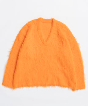 [25winter preoder] Long Shaggy V-Neck 니트