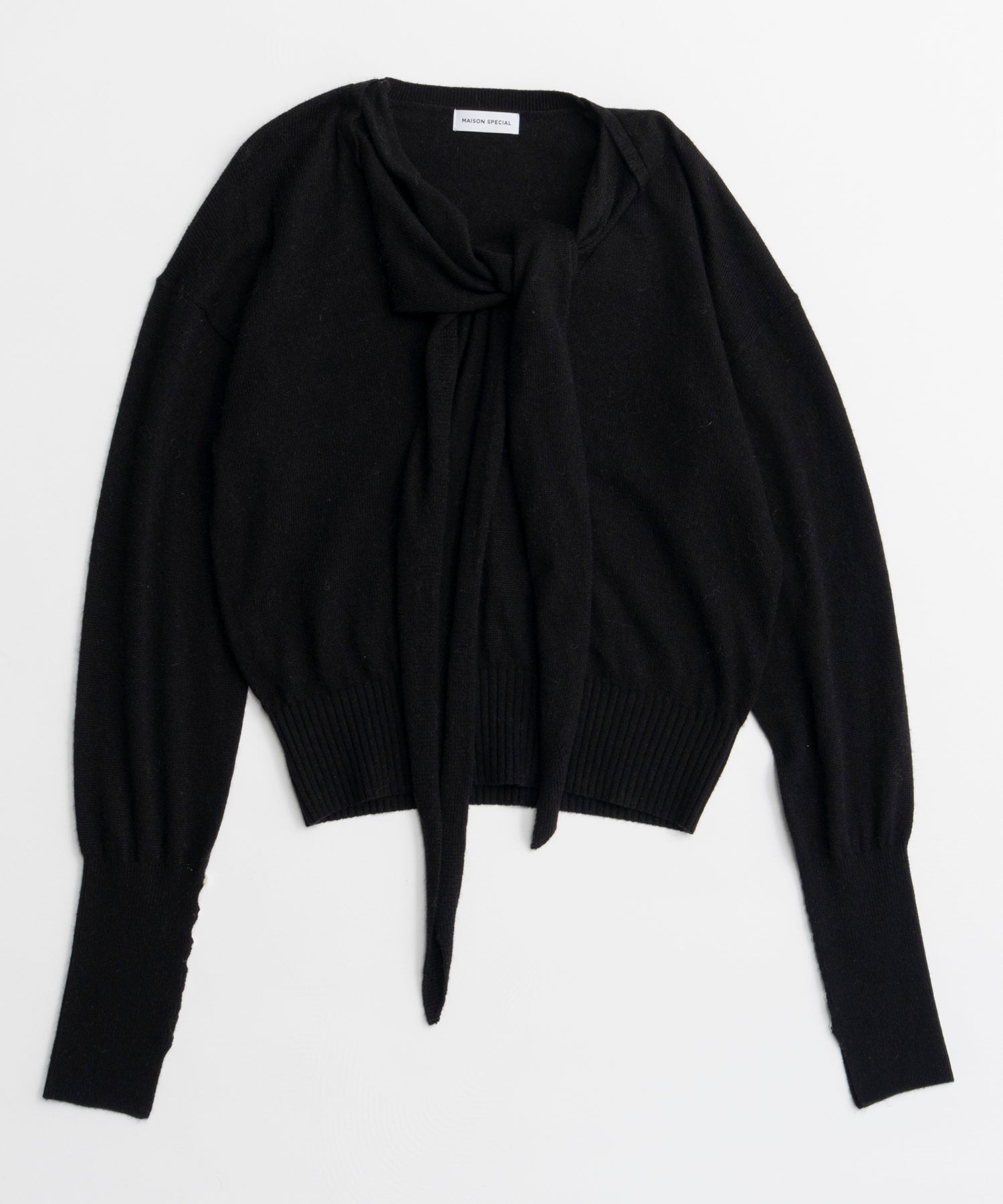 【26AUTUMN PRE-ORDER】Scarf Knit Top