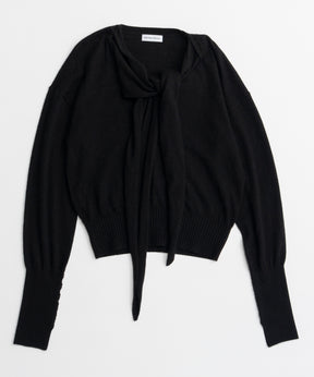【26AUTUMN PRE-ORDER】Scarf Knit Top