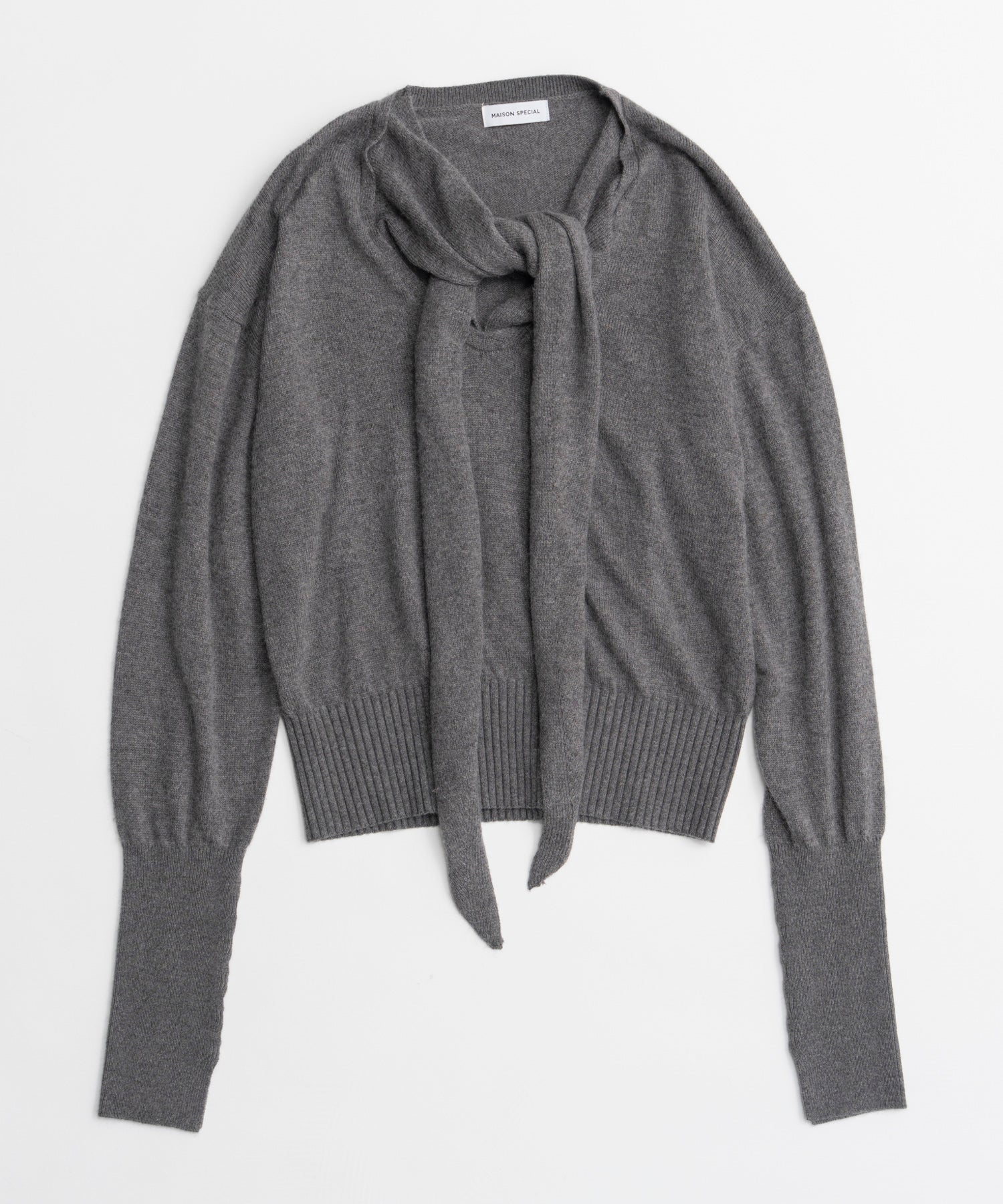 【26AUTUMN PRE-ORDER】Scarf Knit Top