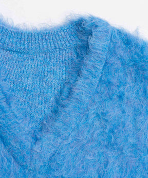 [25winter preoder] Long Shaggy V-Neck 니트